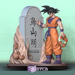 Goku Visit Akira Toriyama Tomb 3D Print Files