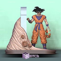 Goku Visit Akira Toriyama Tomb 3D Print Files