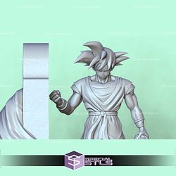 Goku Visit Akira Toriyama Tomb 3D Print Files