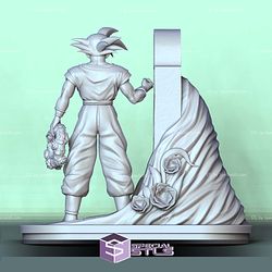 Goku Visit Akira Toriyama Tomb 3D Print Files