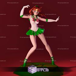 Sailor Jupiter Action Pose 3D Print Files