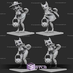 Wolfy Girl Halloween Pack 3D Print Files