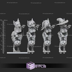 Wolfy Girl Halloween Pack 3D Print Files