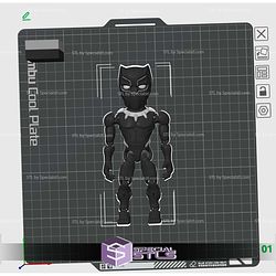 Super Basic STL - Flexi Black Panther Tchalla