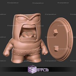 Anger with shorts Inside Out 2 3D Print Files