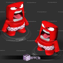 Anger with shorts Inside Out 2 3D Print Files