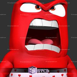 Anger with shorts Inside Out 2 3D Print Files