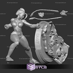 Cammy Bikini Ready to Fight 3D Print Files