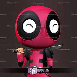 Chibi Deadpool and Sword 3D Print Files