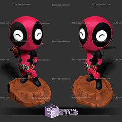 Chibi Deadpool and Sword 3D Print Files