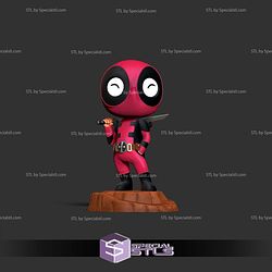 Chibi Deadpool and Sword 3D Print Files