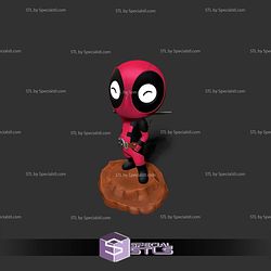 Chibi Deadpool and Sword 3D Print Files