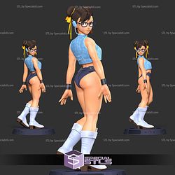 Chun Li Looked Back 3D Print Files