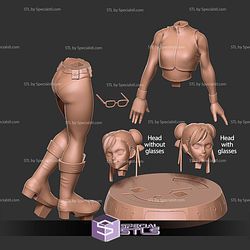 Chun Li Looked Back 3D Print Files