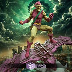 Green Goblin on Goblin Glider 3D Print Files