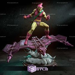 Green Goblin on Goblin Glider 3D Print Files