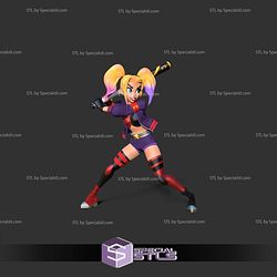 Harley Quinn Baseball Player 3D Print Files