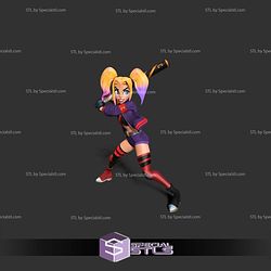 Harley Quinn Baseball Player 3D Print Files