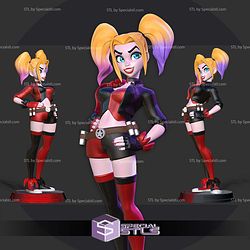 Harley Quinn Stylized Standing 3D Print Files