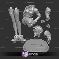 Harley Quinn Stylized Standing 3D Print Files