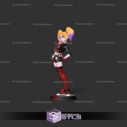 Harley Quinn Stylized Standing 3D Print Files