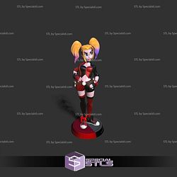 Harley Quinn Stylized Standing 3D Print Files