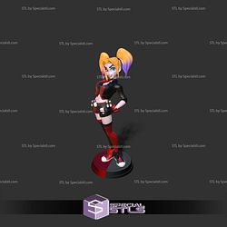 Harley Quinn Stylized Standing 3D Print Files