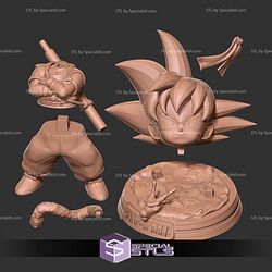 Kid Goku Smile 3D Print Files