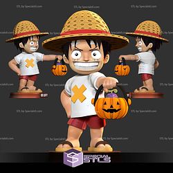 Kid Luffy Halloween 3D Print Files