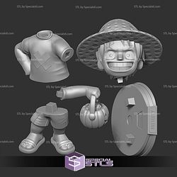 Kid Luffy Halloween 3D Print Files