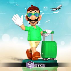 Luigi Summer Vacation 3D Print Files