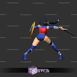 Wonder Woman Stylized Battle 3D Print Files