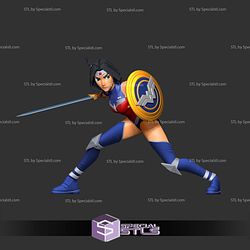 Wonder Woman Stylized Battle 3D Print Files