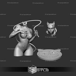 Catwoman Tear Suit Bust 3D Print Files