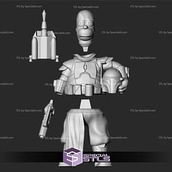 Homer Boba Fett Simpson 3D Print Files