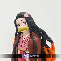 Nezuko Sitting on Rock 3D Print Files