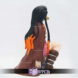 Nezuko Sitting on Rock 3D Print Files