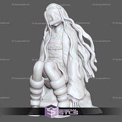 Nezuko Sitting on Rock 3D Print Files