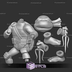 Raphael and Weapon Battle 3D Print Files