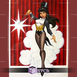 Zatanna Bruce Timm Style 3D Print Files