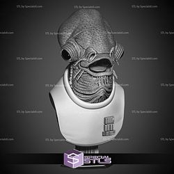 Ackbar Admiral Portrait Bust 3D Print Files