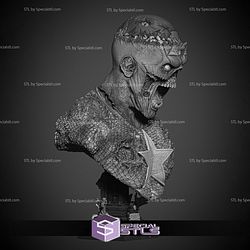 Captain America Zombie Portrait Bust 3D Print Files