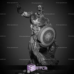 Captain America Zombie V3 3D Print Files