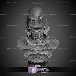 Creature of the Black Lagoon Portrait Bust 3D Print Files