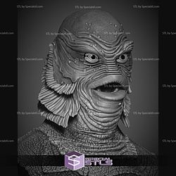 Creature of the Black Lagoon Portrait Bust 3D Print Files