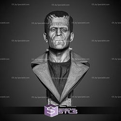 Frankenstein Portrait Bust 3D Print Files