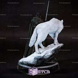 Jon Snow and Ghost 3D Print Files