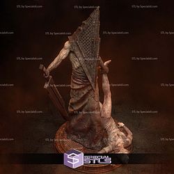 Pyramid Head New Diorama 3D Print Files