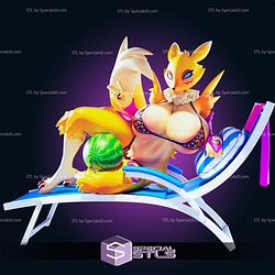 Renamon Watermelon Bikini 3D Print Files