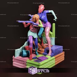 Silent Hill Diorama Heather and Nurse 3D Print Files